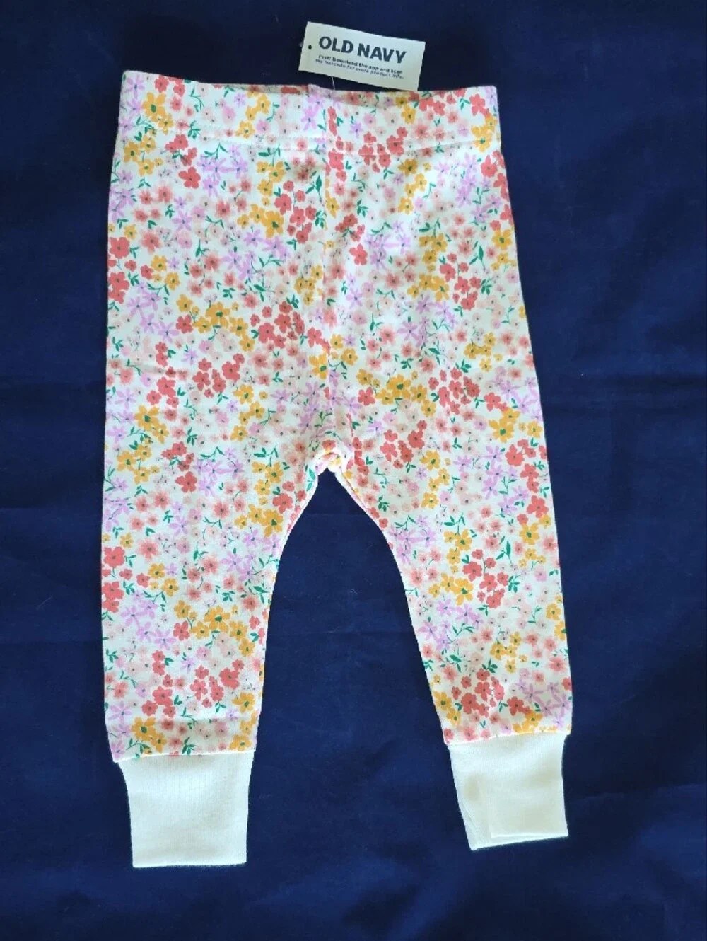 Old Navy Tee & Floral Leggings Set -Size 6-12mo